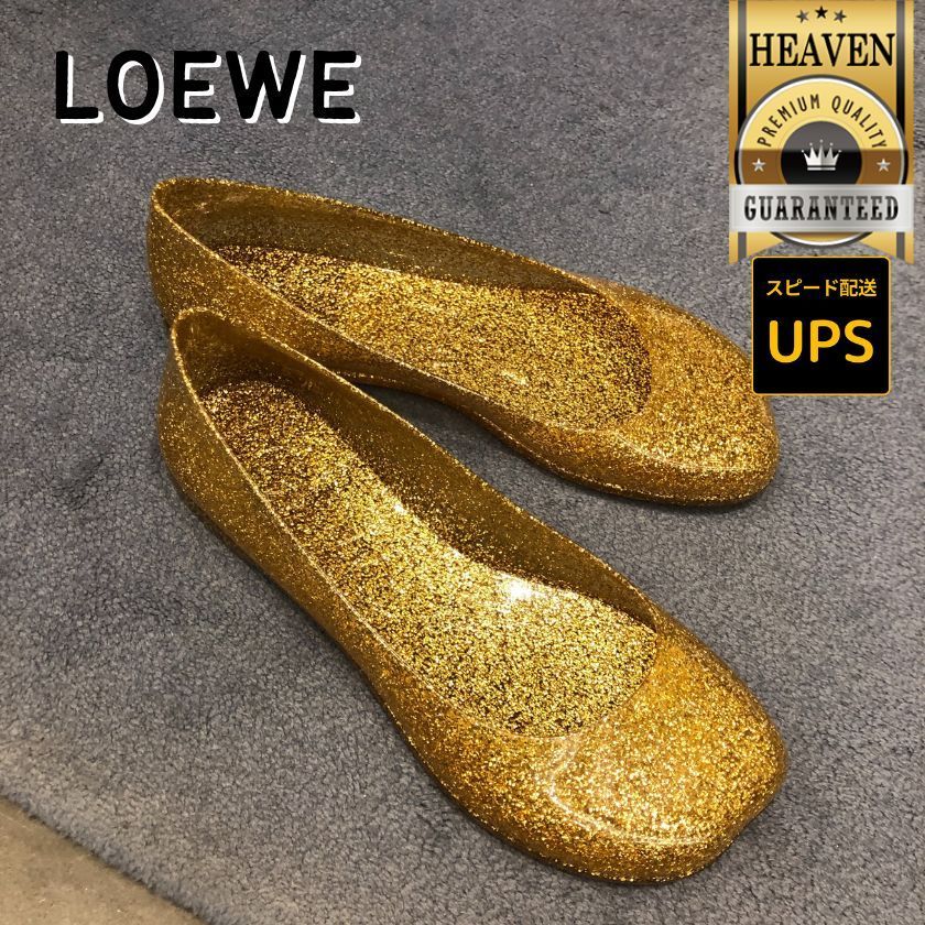 6万取引突破★UPS速達便利用【LOEWE】L616466X19_バレエシューズ