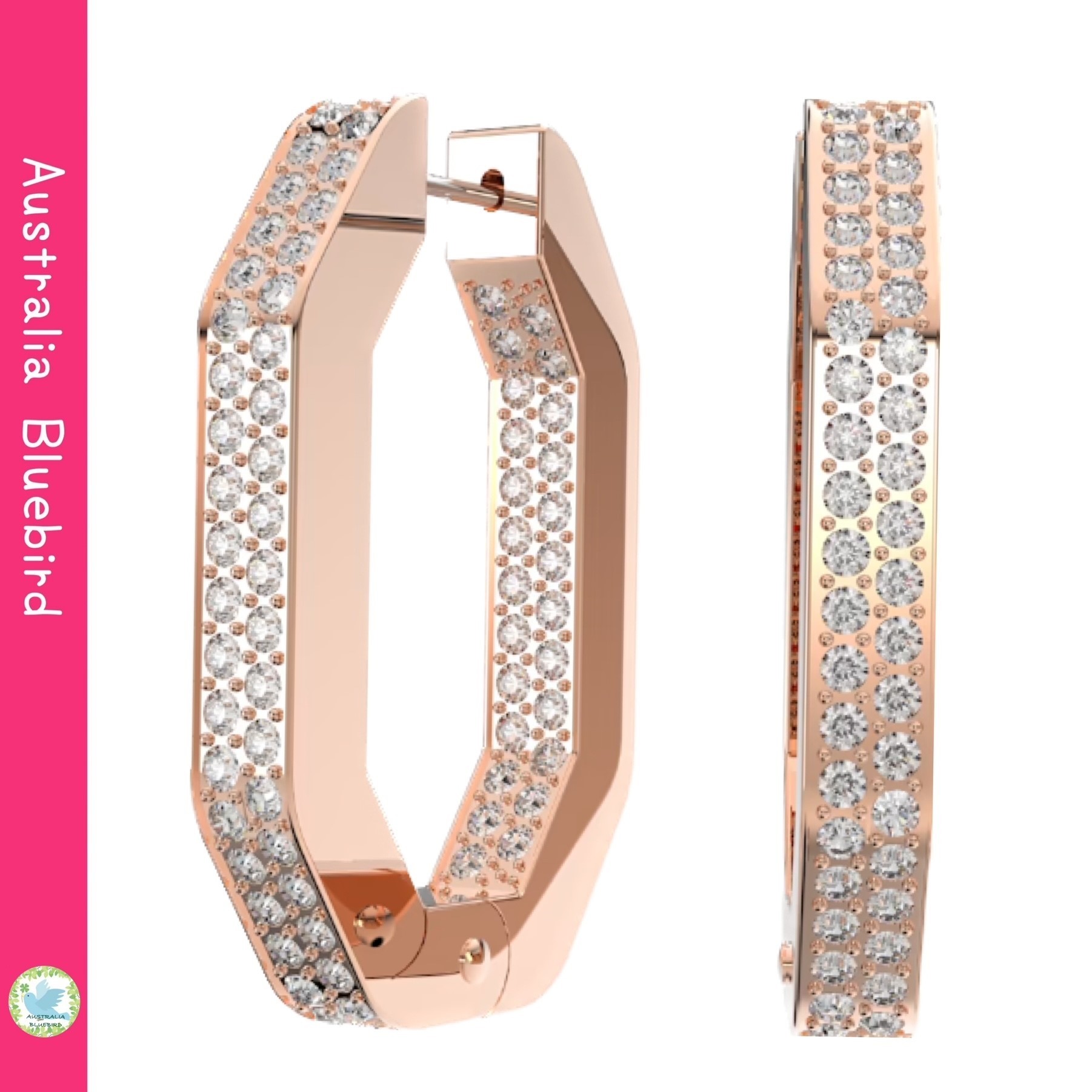 セール★SWAROVSKI★Dextera フープピアス ホワイトクリスタル