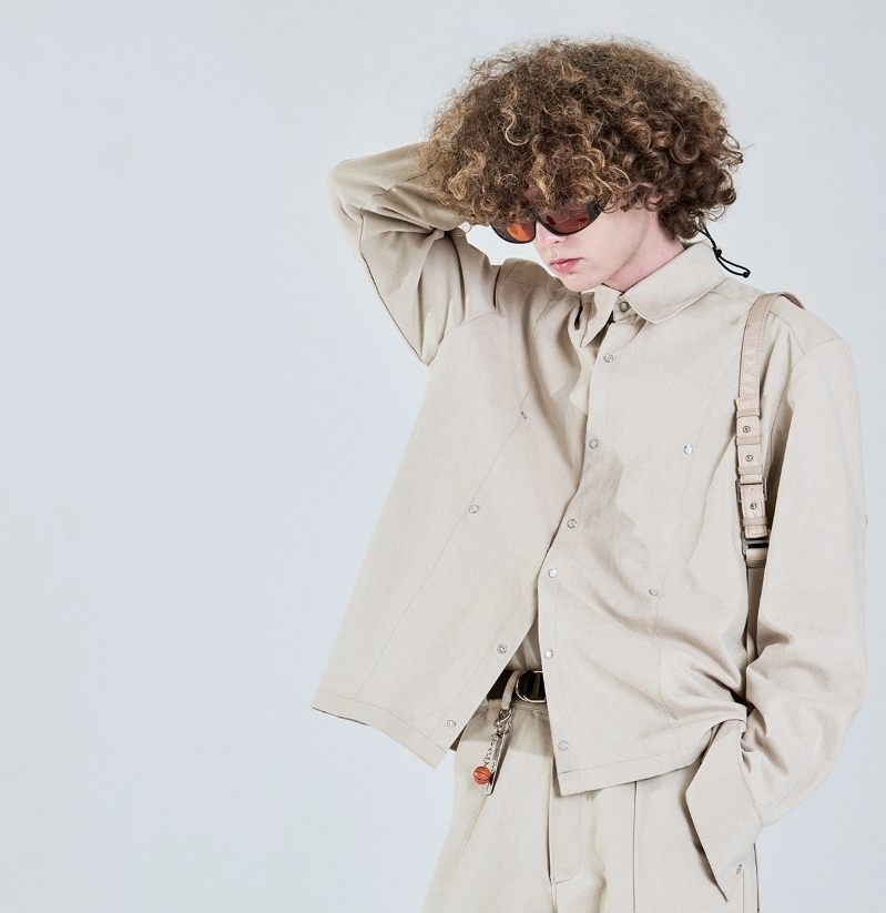 LA MER MA MAISON】24SS☆ ADD PEARL LINE SHIRT