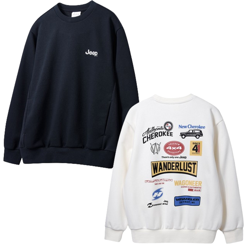 JEEP★UNISEX_Back Graphic Sweat_2色
