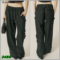 【THREETIMES】Cotton stripe pants ★追跡可 threetimes】 Cotton stripe pants /追跡付 ボトムス