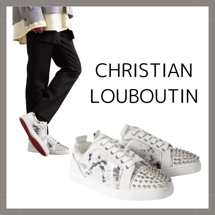 【CHRISTIAN LOUBOUTIN】ルイ ジュニア スパイク スニーカー