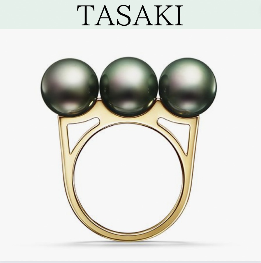 【TASAKI】バランス エラ ブラック リング