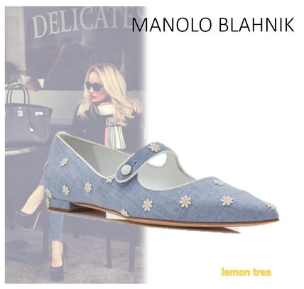 23.5cm Manolo Blahnik(マノロブラニク) フラットシューズ