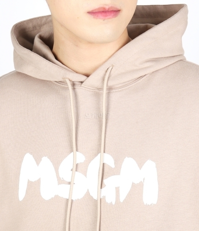 パーカー・フーディ MSGM Men Hoodies 3540MM87 BEIGE MSGM｜HOOD/ZIP-UP (3640MM132 247000 23) (MSGM/パーカー