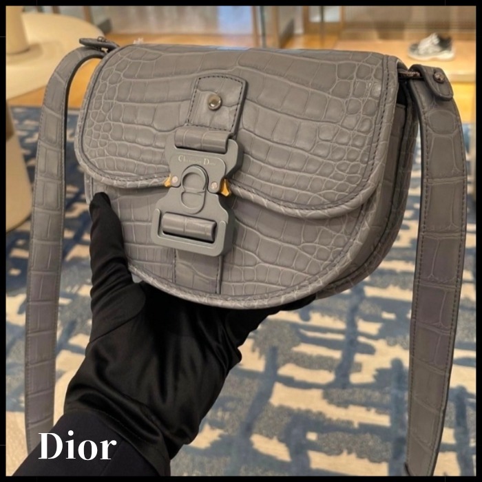 【超希少♪】DIOR Gallop クロコダイル ショルダー バッグ