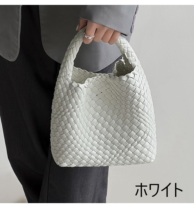 メッシュバッグ カラフル イントレ ハンドバッグ PUレザー B3288