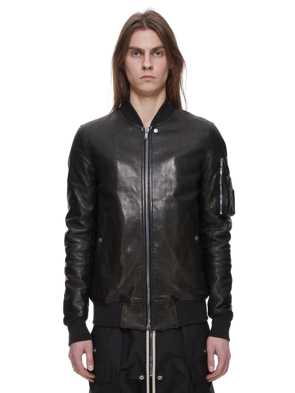 国内在庫】RICK OWENS ラムレザー ボンバージャケット 48 (RICK