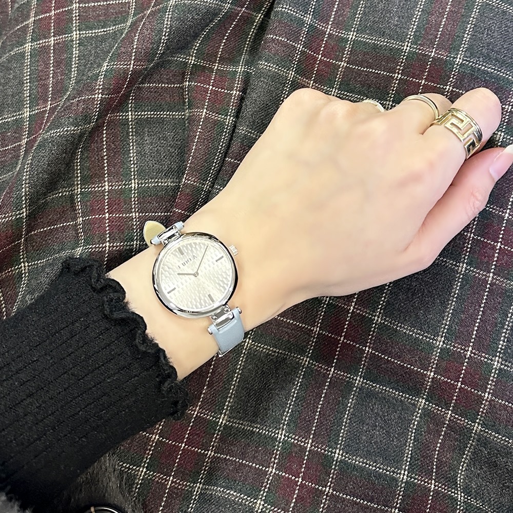 フルラ 腕時計 レディース 青 レザー シンプル かわいい 大人 腕時計