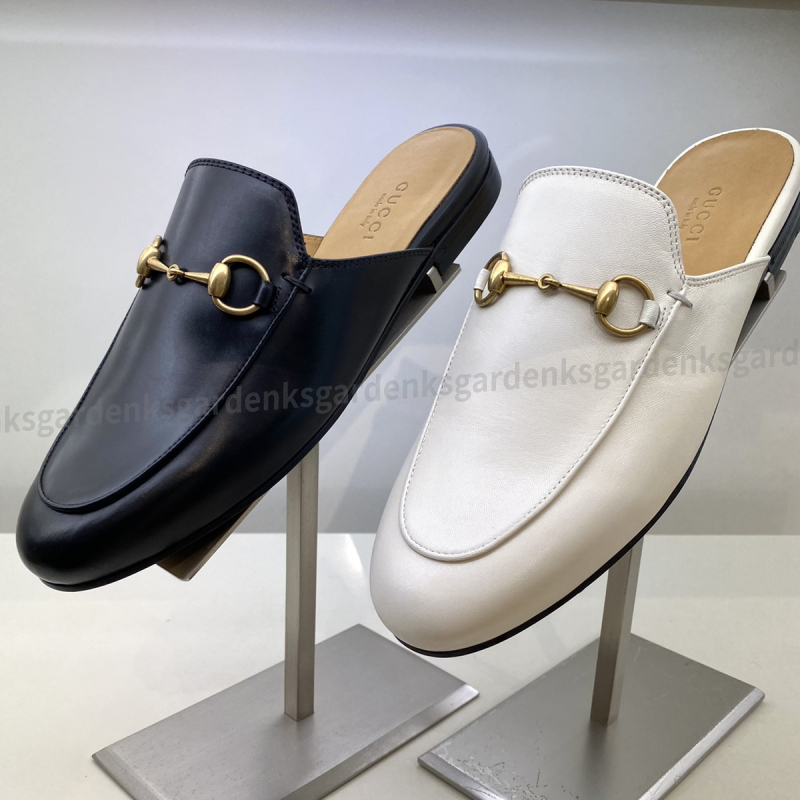 すぐ届く！GUCCI 〔プリンスタウン〕 レザー スリッパ