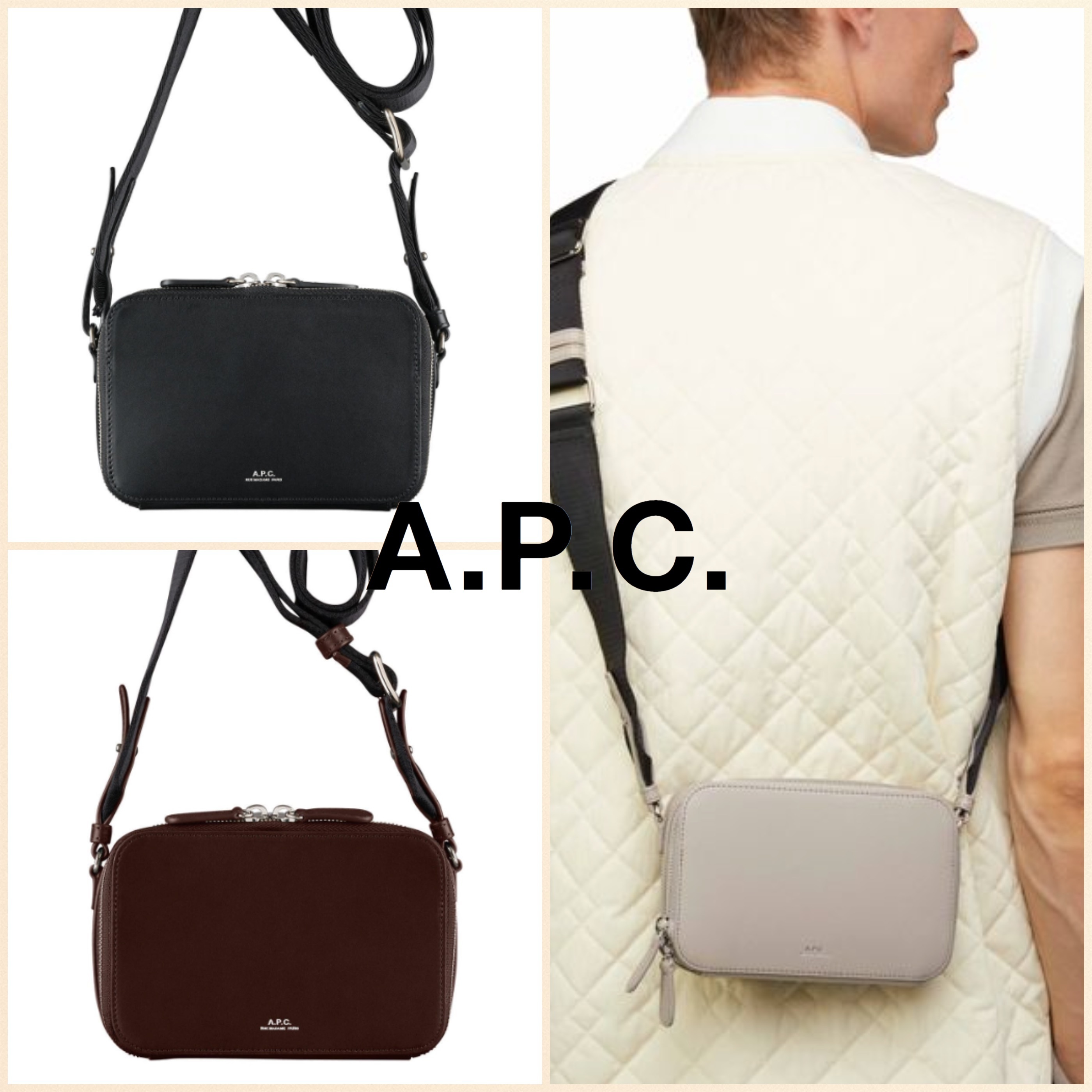 A.P.C Soho ソーホーカメラバッグ/ウエストポーチ/ボディバッグ
