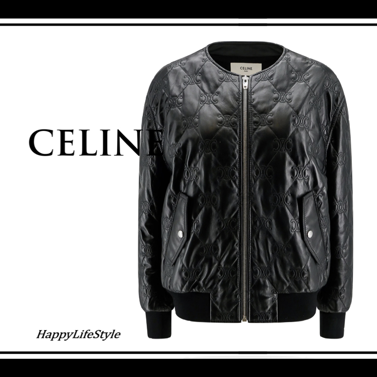 上質♪◇TRIOMPHE レザー ジャケット◇CELINE