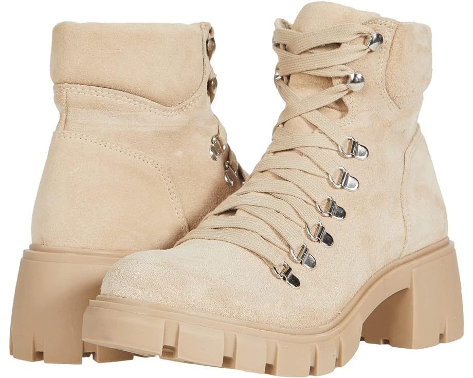 Steve Madden スエード レースアップ アンクル コンバットブーツ