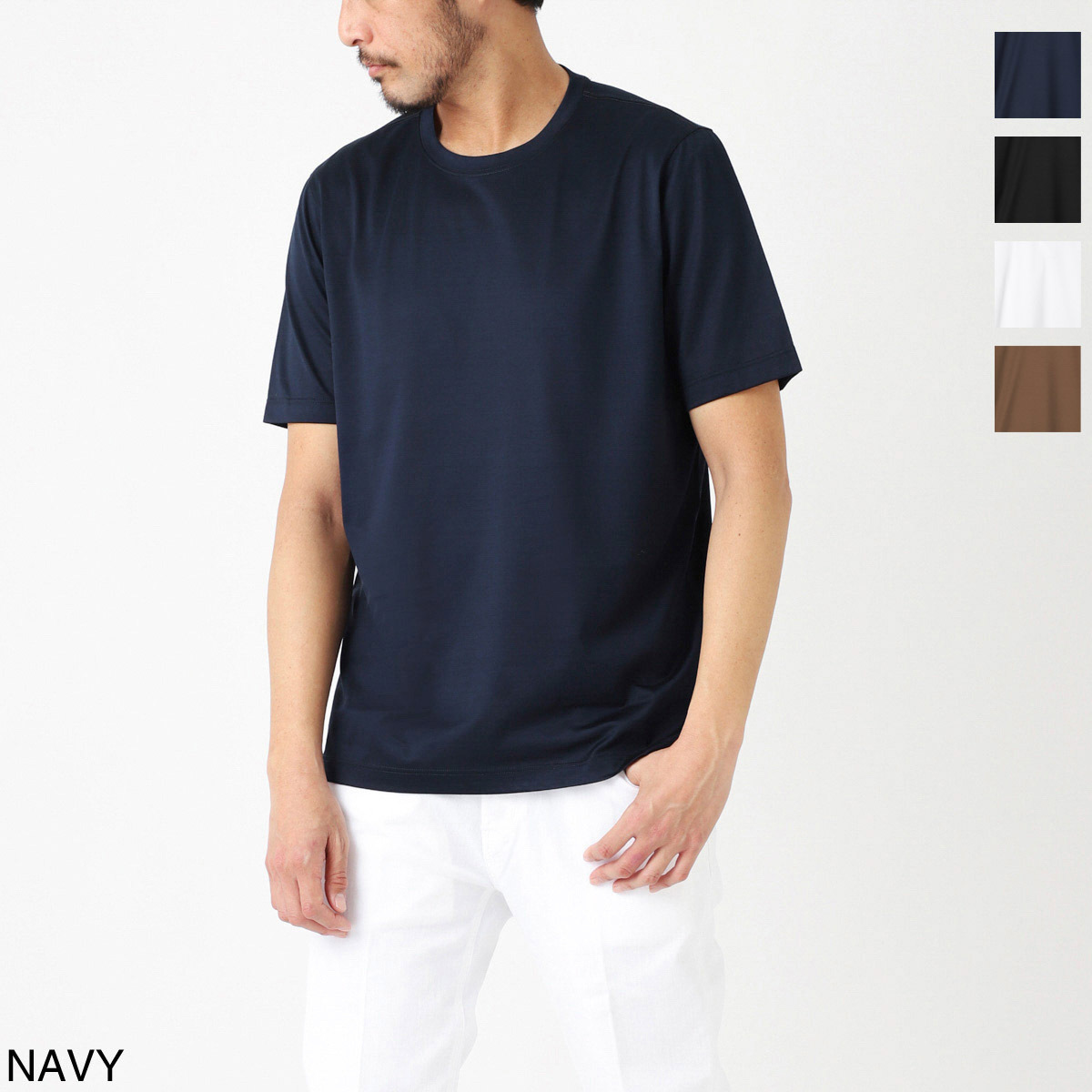Gran Sasso クルーネックTシャツ 60133-74002