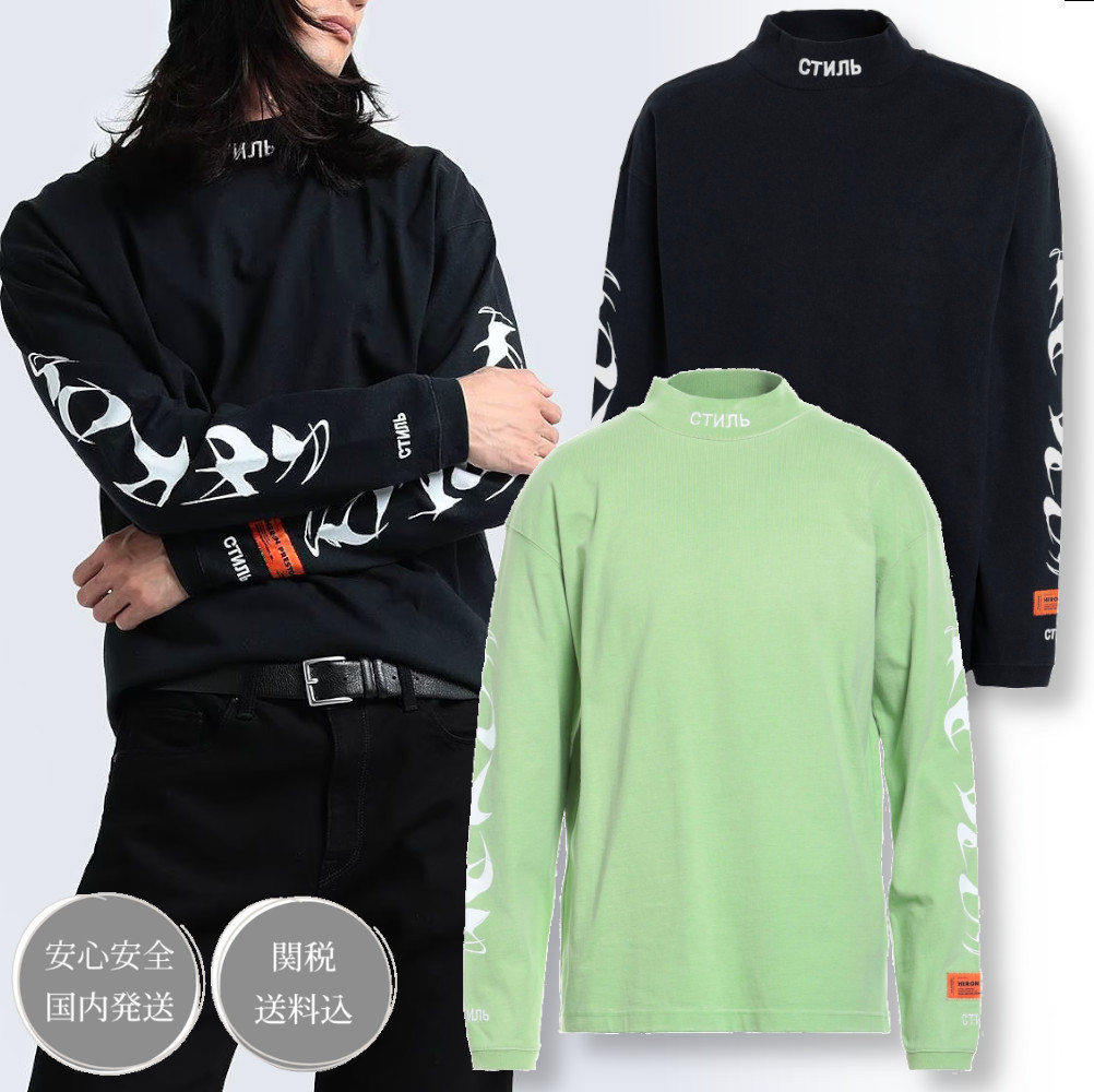 HERON PRESTON タートルネック 長袖 ロング Ｔシャツ 関税送料込