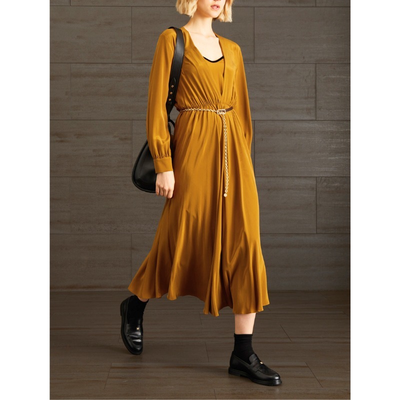 DT MaxMara EPSILON シルク クレープデシン ドレス ワンピース
