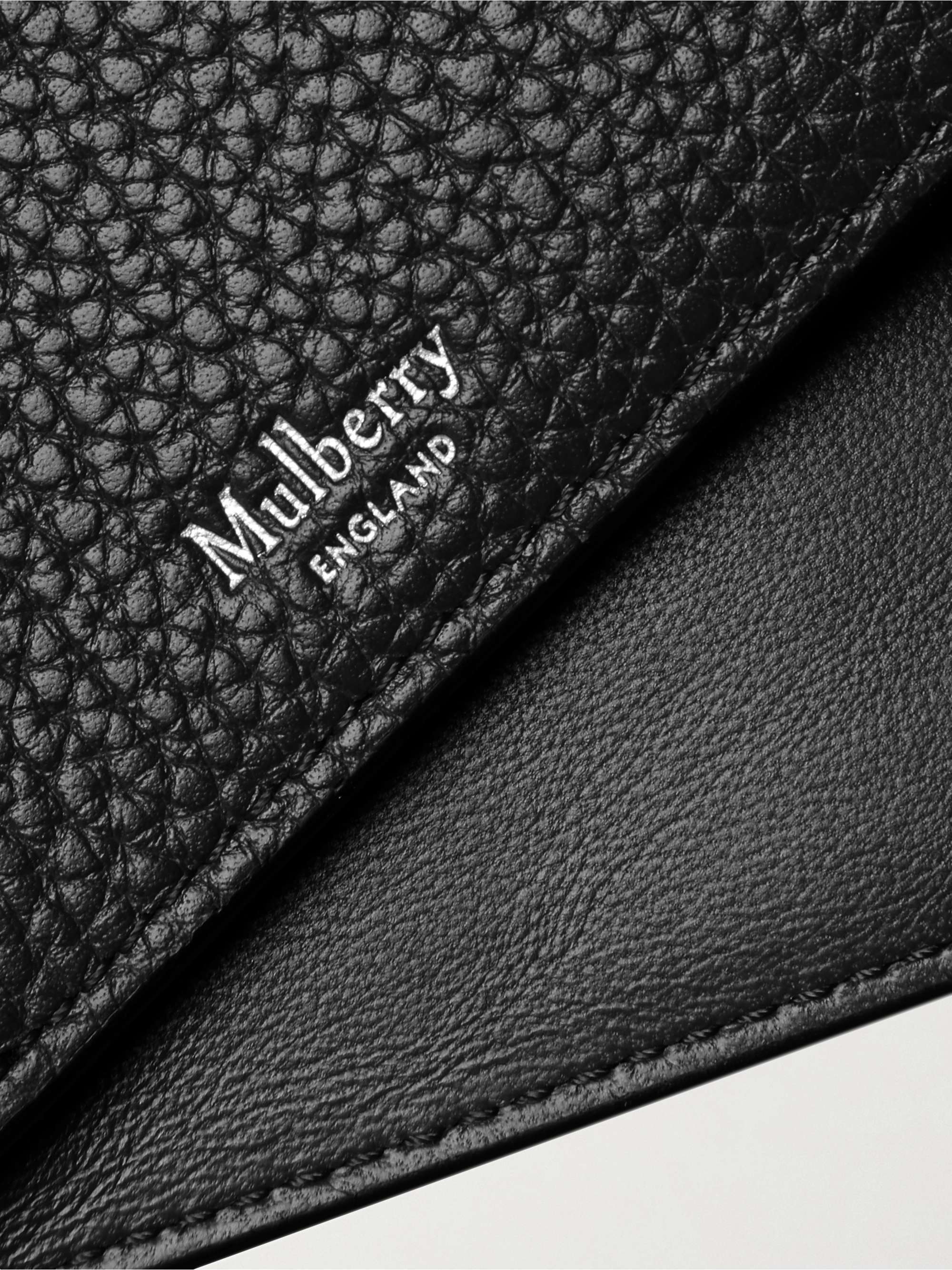 MULBERRY】フルグレインレザー 2つ折り 札入れ財布 ウォレット