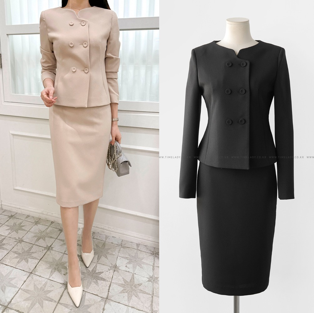 【TIMELADY】 BEST Jane Jacket Skirt Suit Set [2 COLOR]