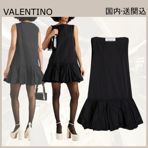VIP★VALENTINO GARAVANI ミニワンピース ドレス ラッフル付き