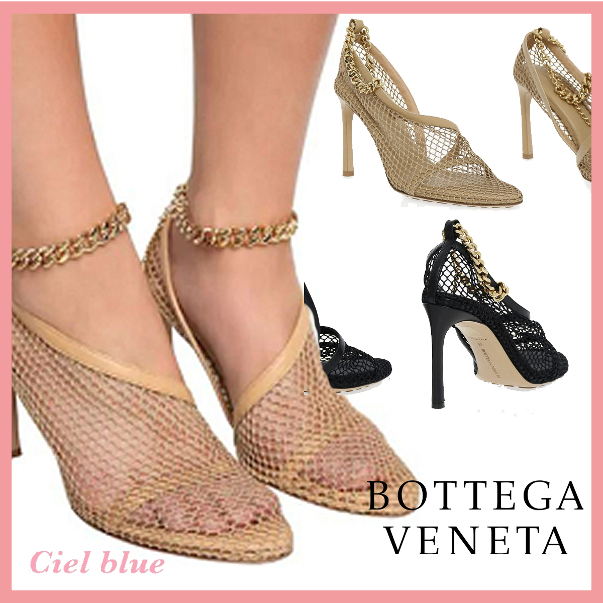 関税送料込♡BOTTEGA VENETA メッシュサンダル 2色