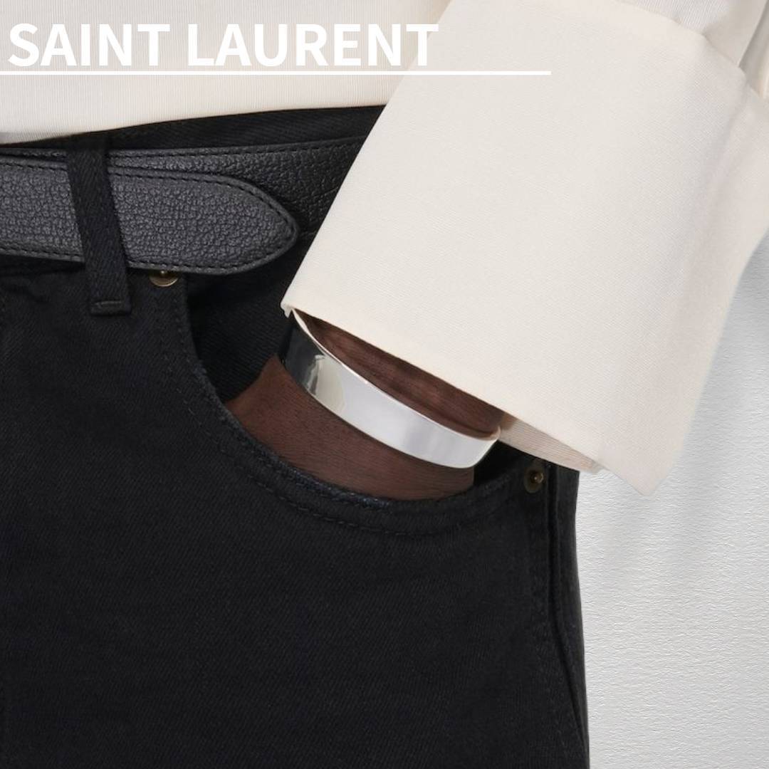 ★ギフトにも【SAINT LAURENT】テーパードバングル