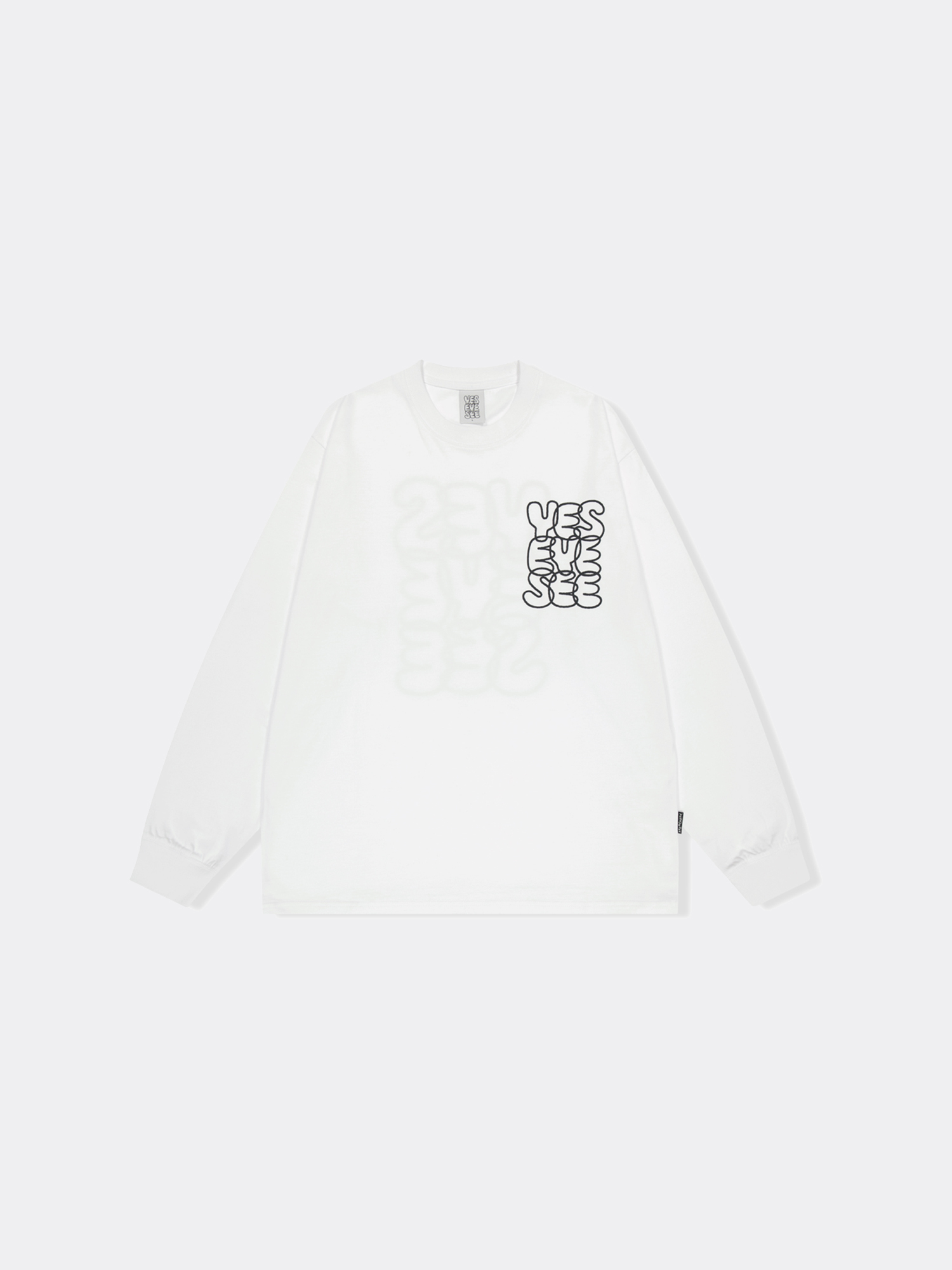【YESEYESEE】C-LOGO L/S / WHITE
