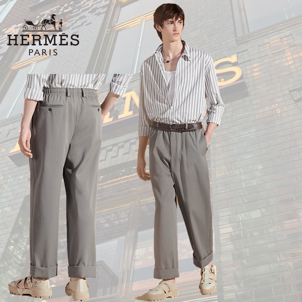 【快適な履き心地が◎】HERMES Raspail elastique 1pliパンツ