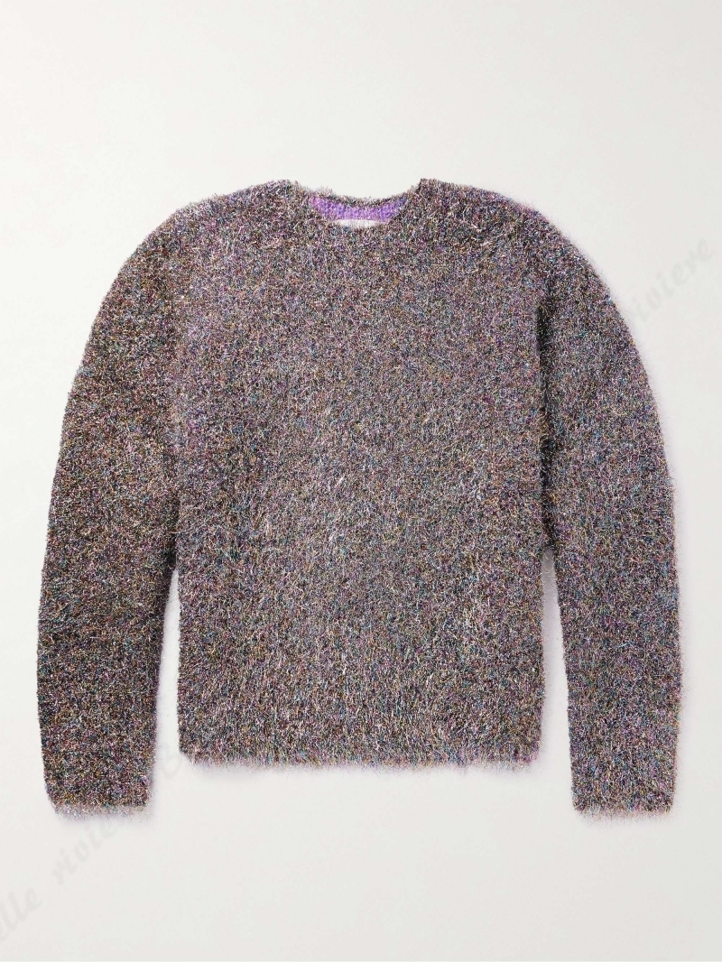24SS new /JIL SANDER メタリックニットセーター GRAY (Jil