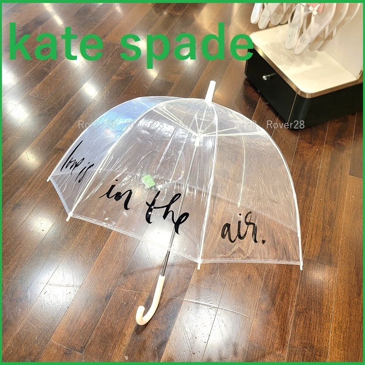 【kate spade】Love Is In The Air Clear Umbrella♪ カワイイ傘