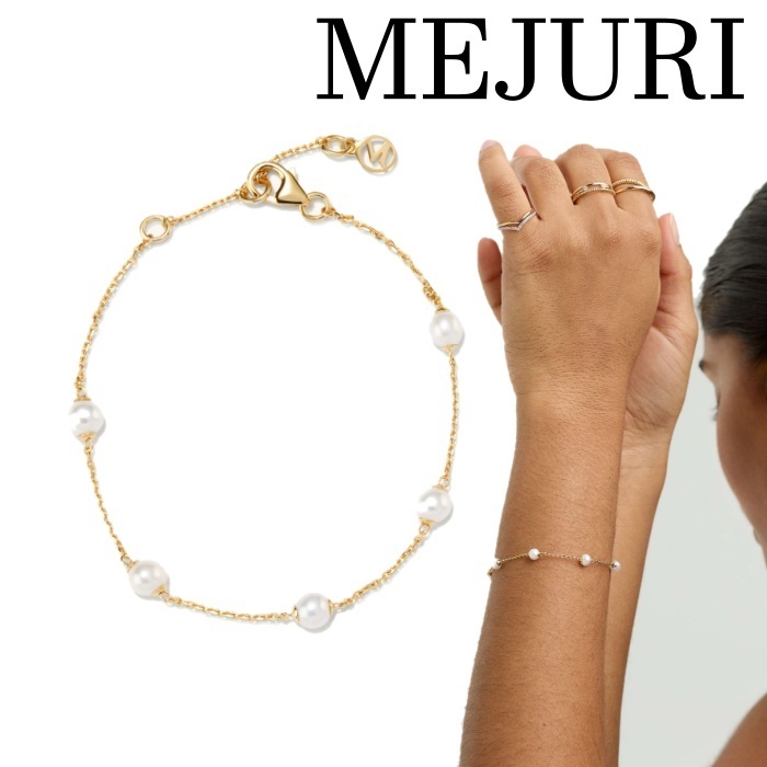 【オシャレ】MEJURI メジュリ Mini Pearl Satelliteブレスレット