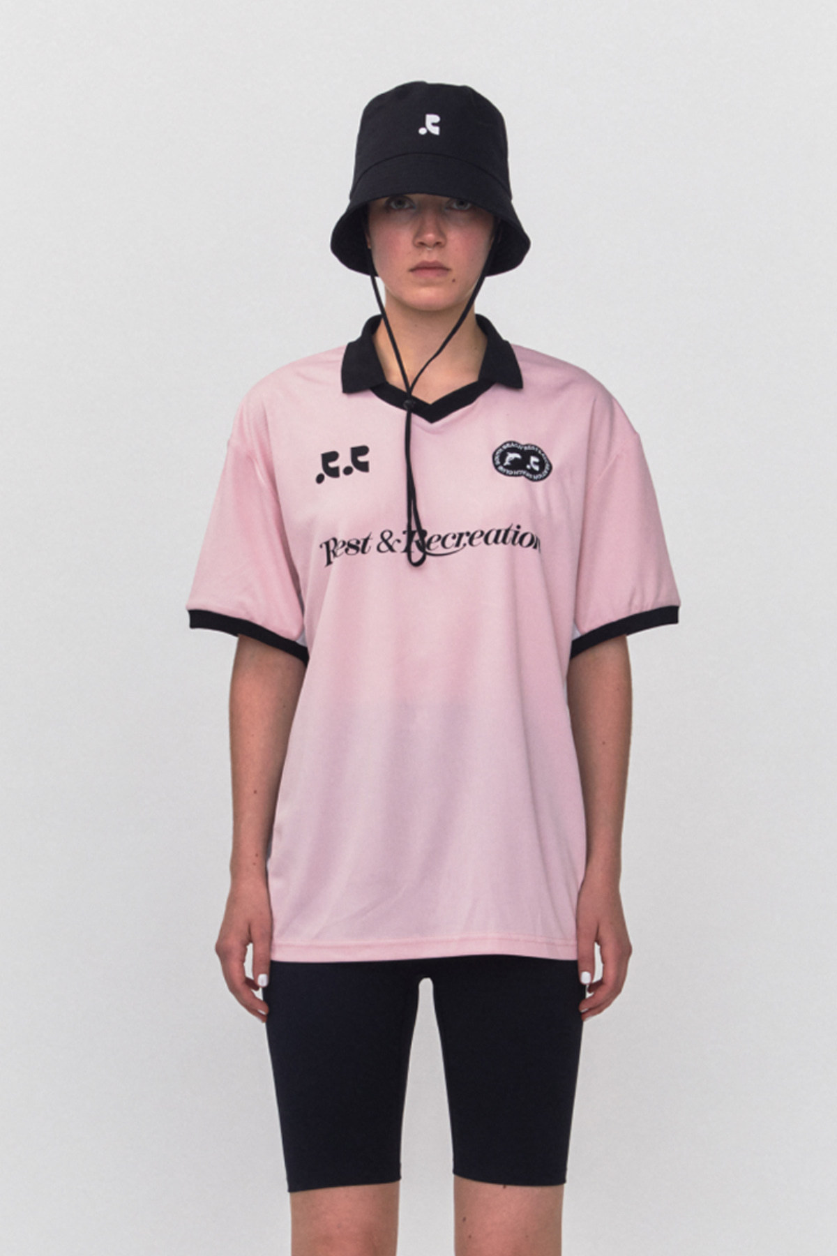韓国 rest&recreation 半袖Tシャツ カットソー トップス ピンク