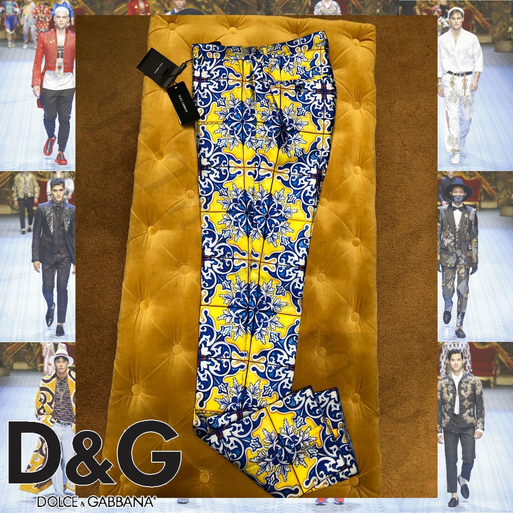 Dolce & Gabbana プリント シルク パンツ マルチカラー