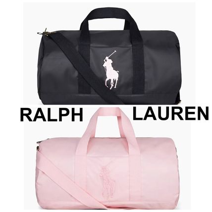 Ralph Lauren Boston & Duffles Unisex Street Style 2WAY Plain Logo Boston & Duffles