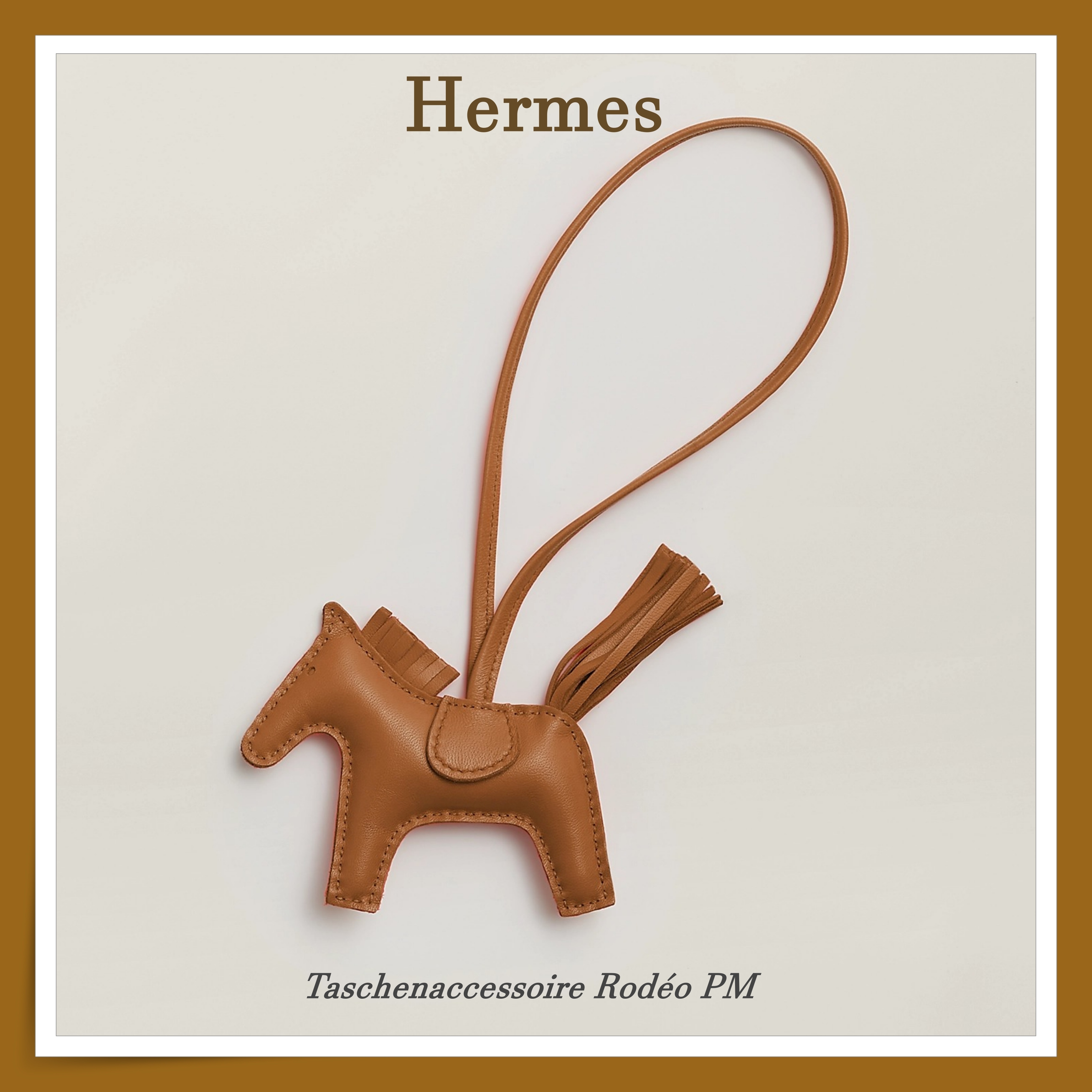 【HERMES】希少☆ ロデオ チャーム PM Gold / Gold / Gold
