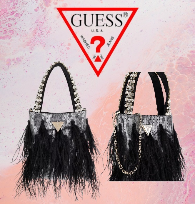 日本未入荷☆GUESS☆Misae Sequin Mini Toteバッグ☆パーティー