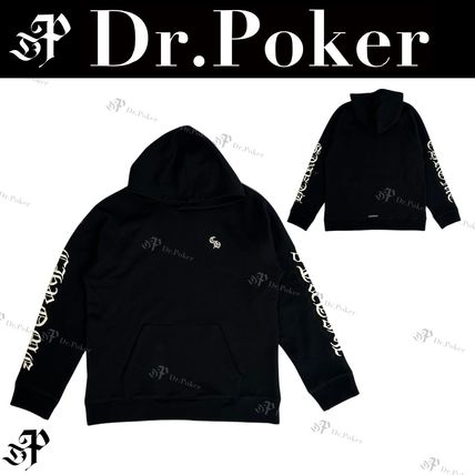 CHROME HEARTS CH レター 刺繍 パーカー フーディー スクロール ブラック（黒）系 CHROME HEARTS SCROLL(クロムハーツ