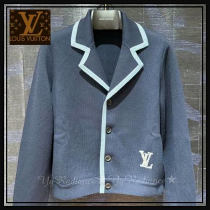 Louis Vuitton Cardigans Monogram Unisex Street Style Bi-color Plain Logo