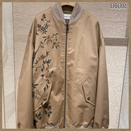 Christian Dior Bomber Plain Other Animal Patterns Cotton Medium MA-1 Logo