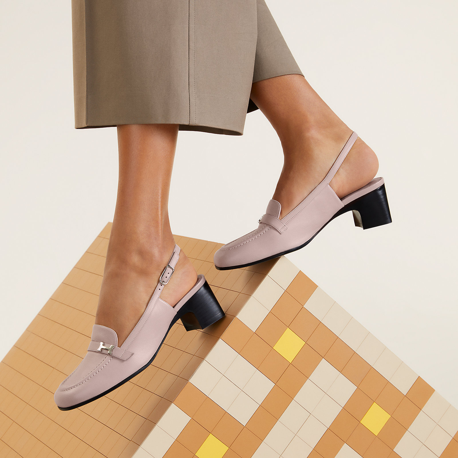 【海外限定色あり】★HERMES★《アンフィニ》パンプス