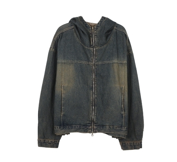 セットアップ（メンズ） IONSEOUL Hood Denim Jacket & Wide Denim Pants Set Up JE171 IONSEOUL Hood Denim Jacket & Wide Denim Pants Set Up JE171