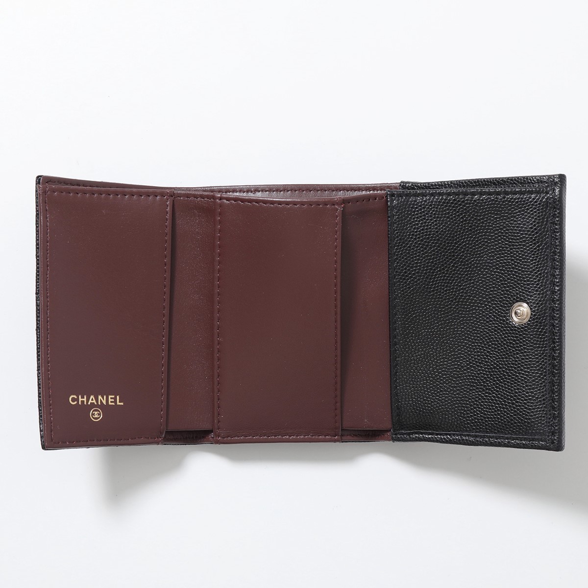 CHANEL 三つ折り財布 キルティングレザー (CHANEL/折りたたみ