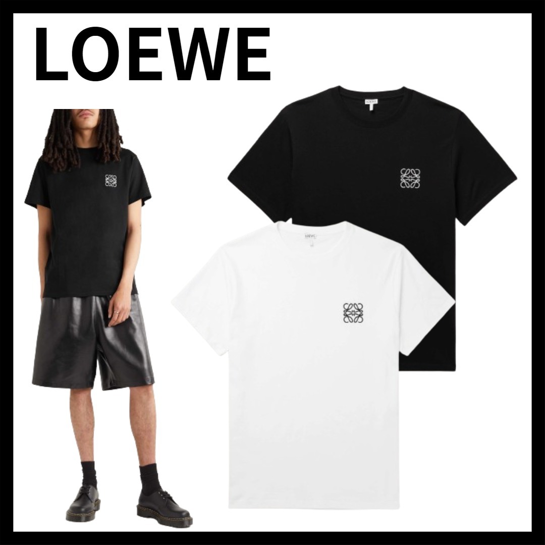 ★LOEWE ロエベ★ロゴ刺繍 コットンジャージー Tシャツ