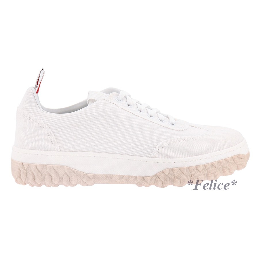 THOM BROWNE ◆ フレイド キャンバス スニーカー 関税/送料込