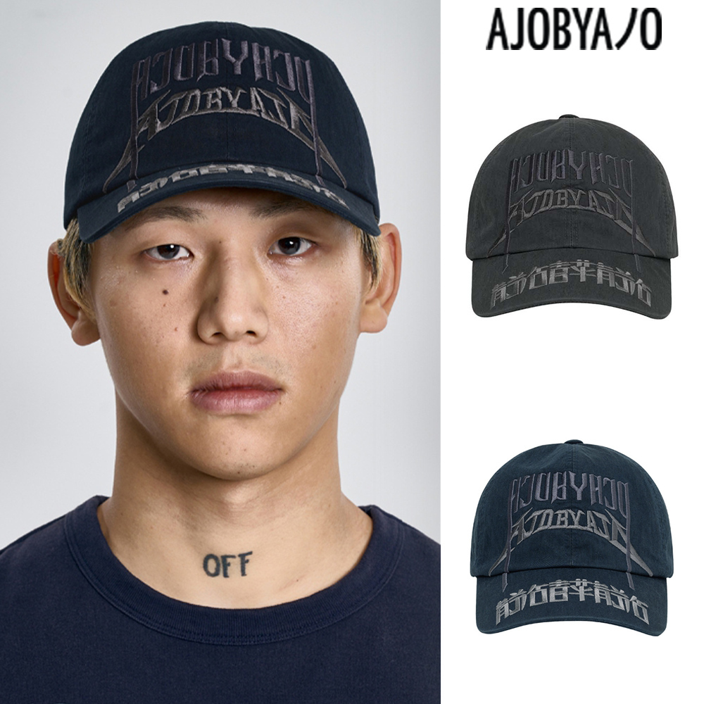 【AJO AJOBYAJO】24SS★ [PBA] Arch Logo Washed Cap