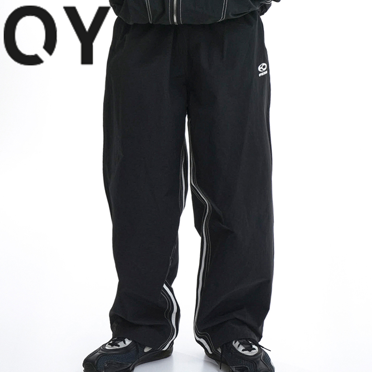 ★OY★W.S.L TAPE TRACK PANTS-BLACK★正規品/韓国直送料込/人気