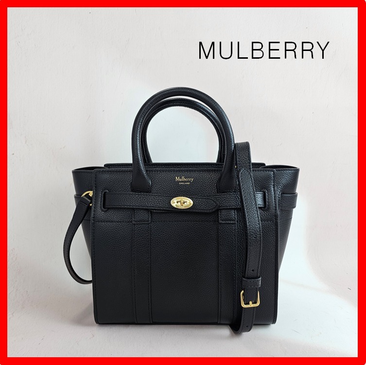 ☆韓国の人気☆【MULBERRY】☆MINI ZIPPED BAYSWATER BAG☆