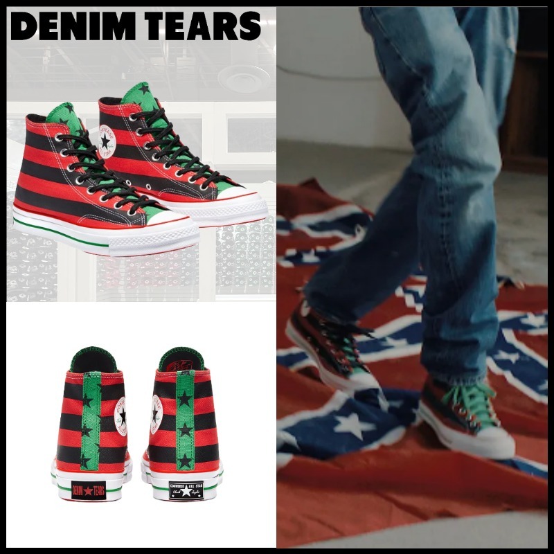 ☆関税/送料込み☆【Denim Tears】エアハモンズ 70 HIスニーカー