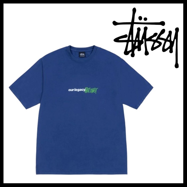 関税込★Stussy x Our Legacy Work Shop Sport Pigment TEE Blue
