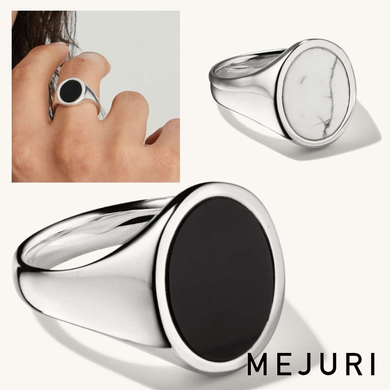 【大セール】 MEJURI Oval Gemstone Signet リング