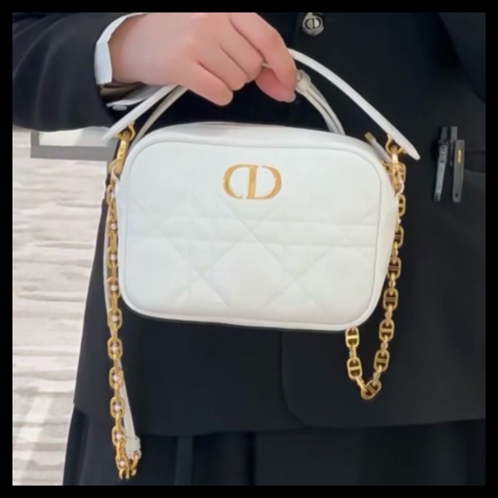 【華やか♪】Dior★《Dior Caro》トップハンドルカメラバッグ